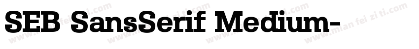 SEB SansSerif Medium字体转换